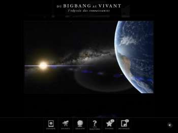Du big bang au vivant : pour comprendre l'univers, l'espace et la vie jeu ipad Du big bang au vivant