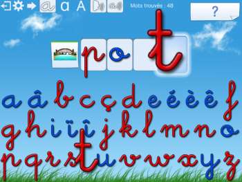 La dictée Montessori, pour apprendre à lire en jouant jeu iPad : La dictée Montessori